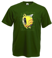 tee-shirt Bourdon jaune création de nikko kko