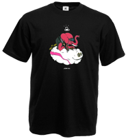 tee-shirt Elȩphant volant création de nikko kko